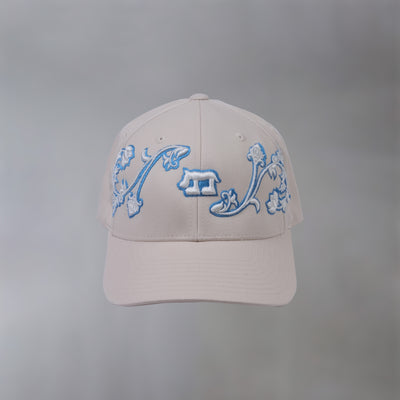 Beige Floral Cap