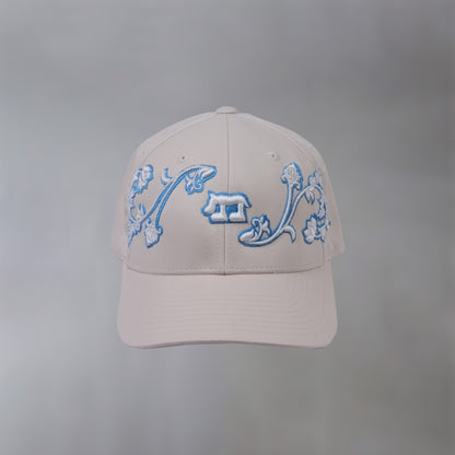 Beige Floral Cap