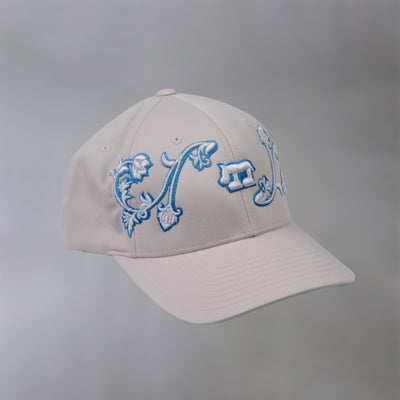 Beige Floral Cap