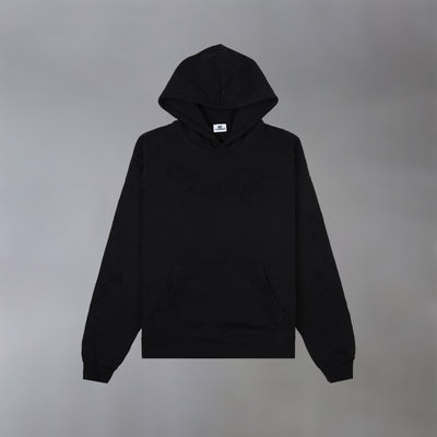 Black Floral Hoodie