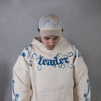 Beige Floral Cap