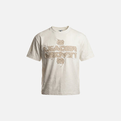 Tee with Distressed Embroidery